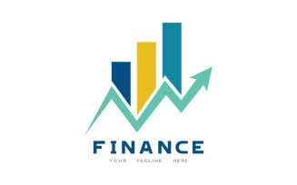 Business finance graphic logo and symbol vector v4