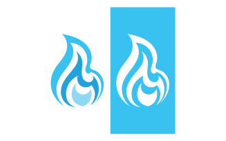 Fire flame burn vector design logo company v14