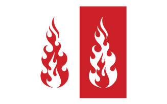 Fire flame burn vector design logo company v4
