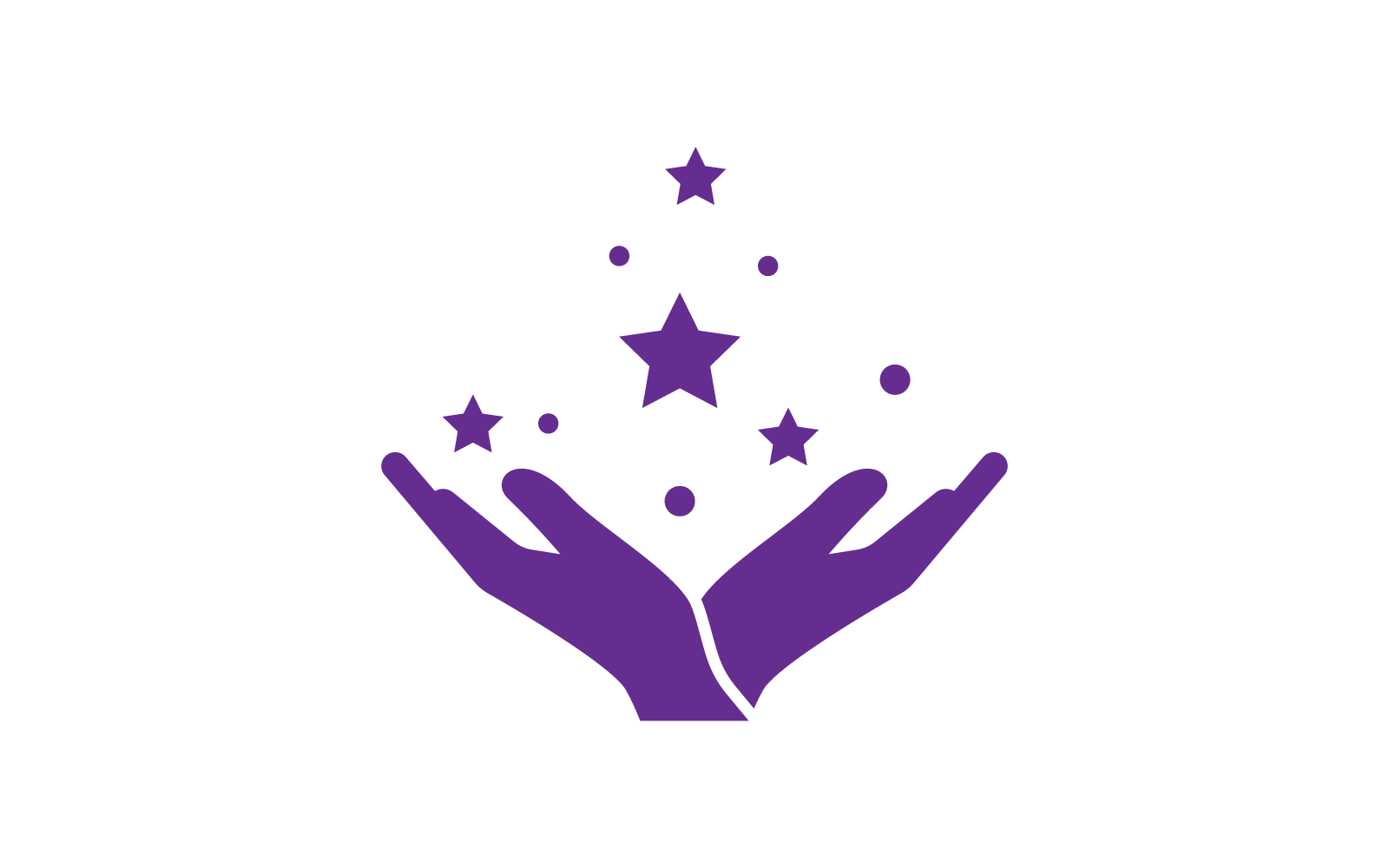 Hand and star logo illustration vector design Logo Template