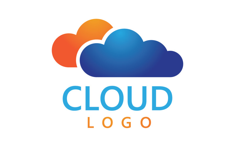 Server data cloud logo vector template v3 Logo Template