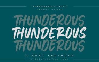 Thunderous - Bold Display Font