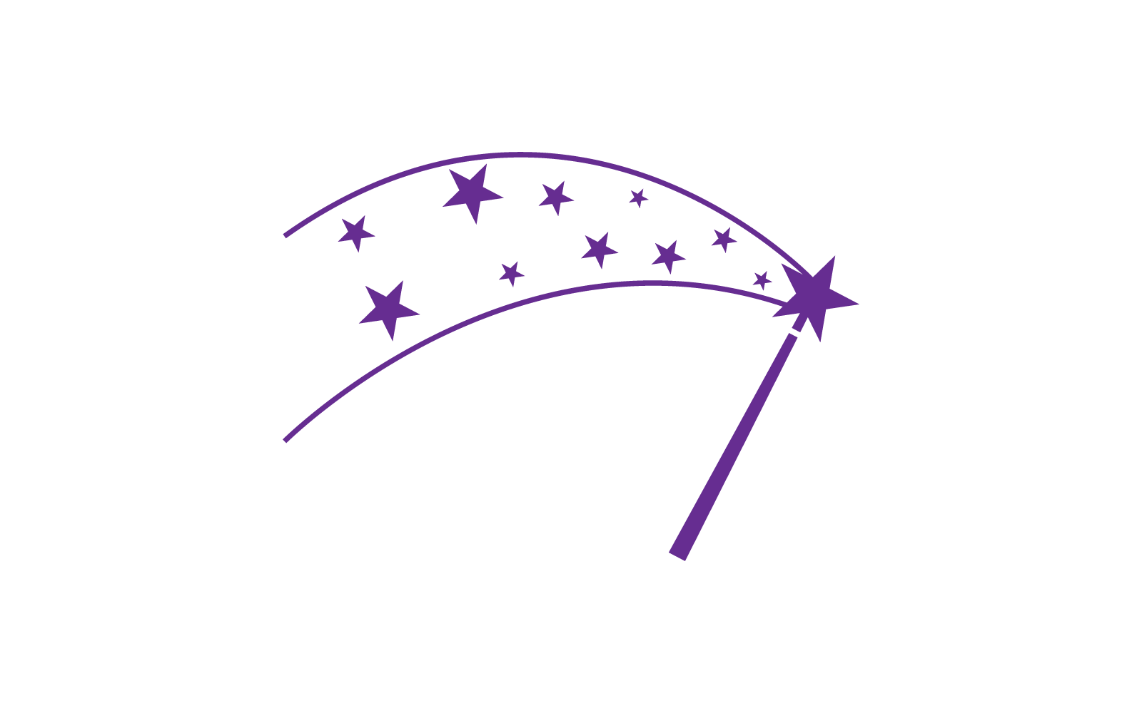 Wand Magic stick logo icon vector flat design