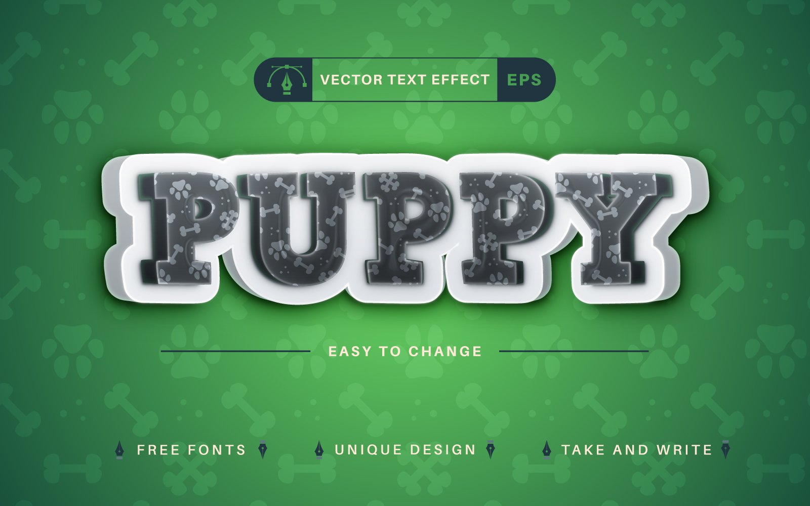 Template #328141 Effect Font Webdesign Template - Logo template Preview