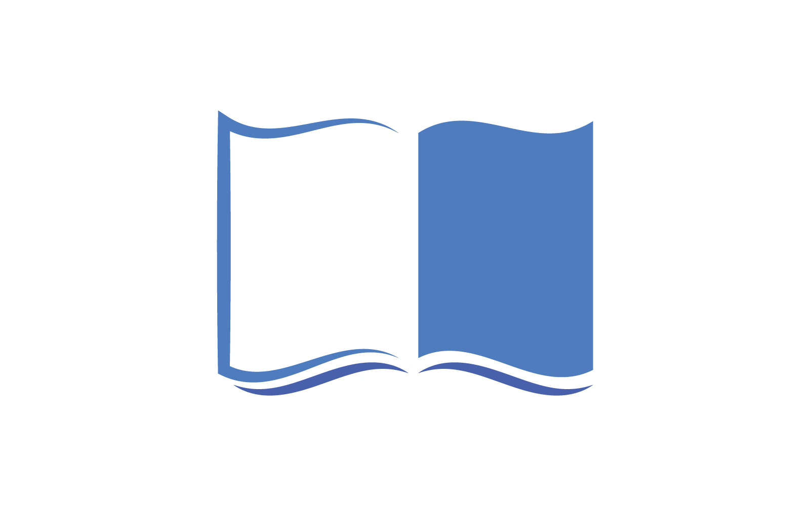 Book education logo template vector flat design