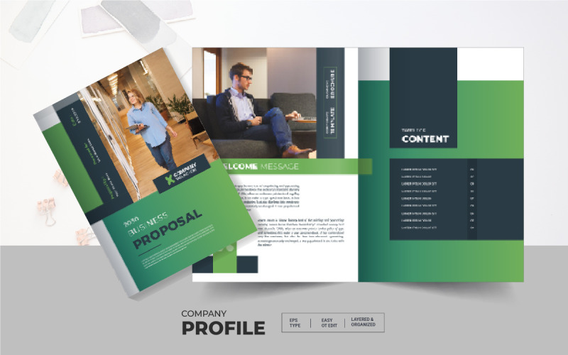 Company Business Project Proposal - Corporate Identity Template Magazine Template