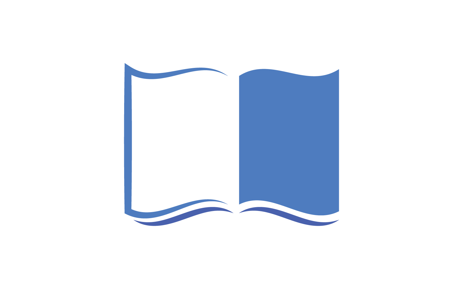 Książka edukacja logo szablon wektor Płaska konstrukcja