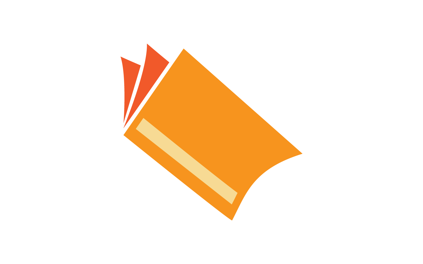 Libro Logo modello vettoriale design piatto