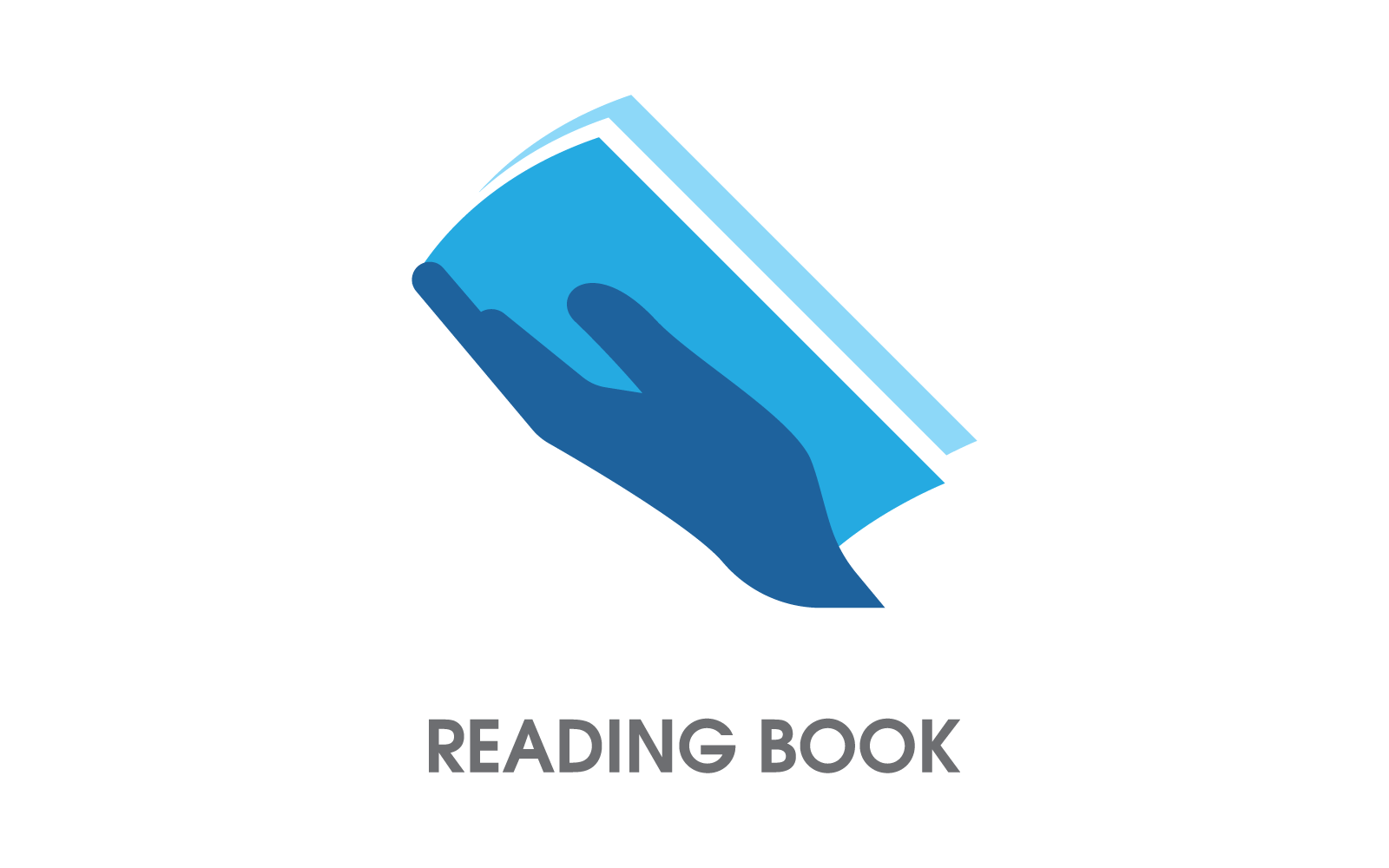 Reading Book, education Logo Template vector design