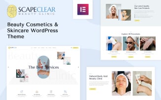 Scapeclear Cosmetics and Beauty WordPress Theme