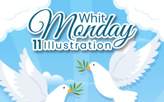 11 Whit Monday Vector Illustration