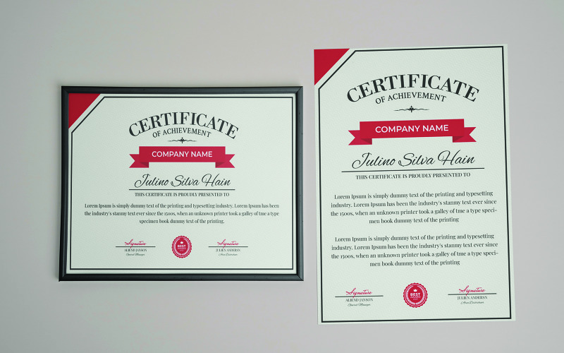 Customizable Certificate Template Design
