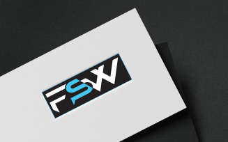 FSW Letter Logo Design Template to Fashion Company