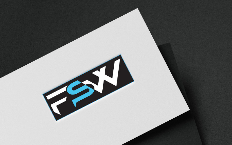 FSW Letter Logo Design Template to Fashion Company Logo Template