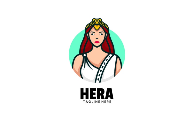 Hera Mascot Cartoon Logo Style Logo Template