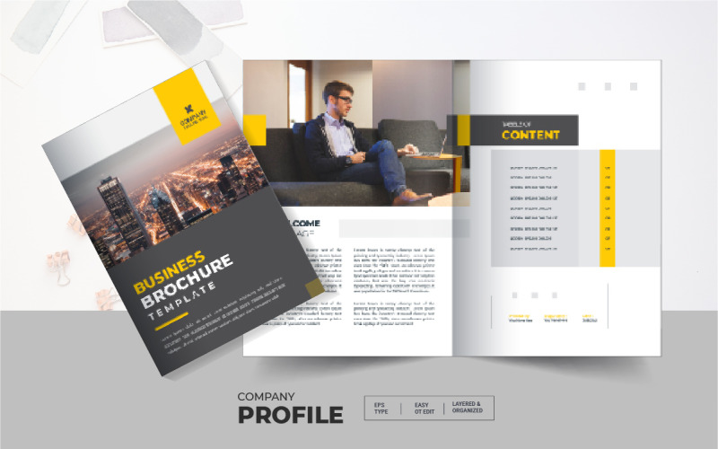 Minimal 12 Pages Brochure Template Corporate Identity