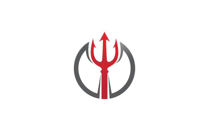 Sword and Magic trident trisula vector logo design element v10 Logo Template