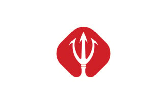 Sword and Magic trident trisula vector logo design element v8