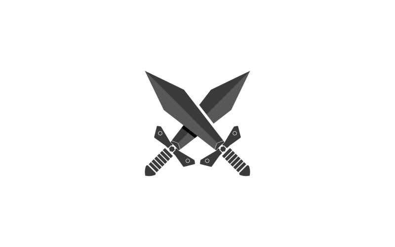 Sword item collection in game vector design v11 Logo Template