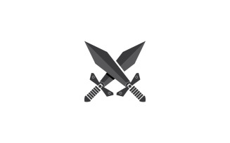 Sword item collection in game vector design v11