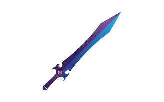 Sword item collection in game vector design v2