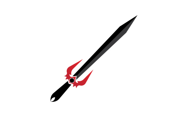 Sword item collection in game vector design v3 Logo Template