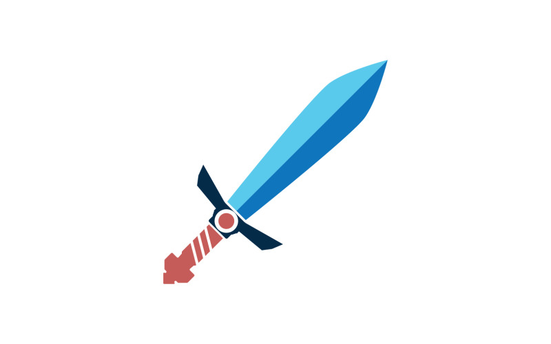 Sword item collection in game vector design v5 Logo Template