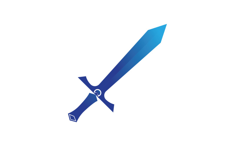 Sword item collection in game vector design v6 Logo Template