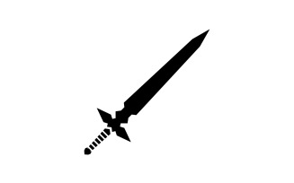 Sword item collection in game vector design v7