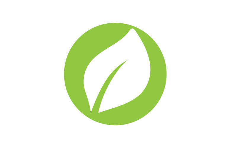 Eco leaf green tree tea leaf and nature leaf logo v13 Logo Template