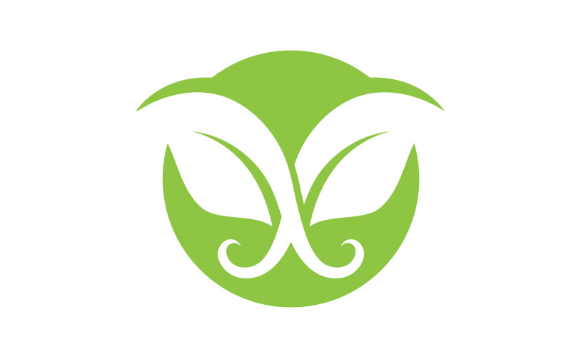 Eco leaf green tree tea leaf and nature leaf logo v24 Logo Template
