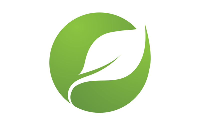 Eco leaf green tree tea leaf and nature leaf logo v27 Logo Template