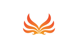 Fire Burn flame hot logo vector element design v13