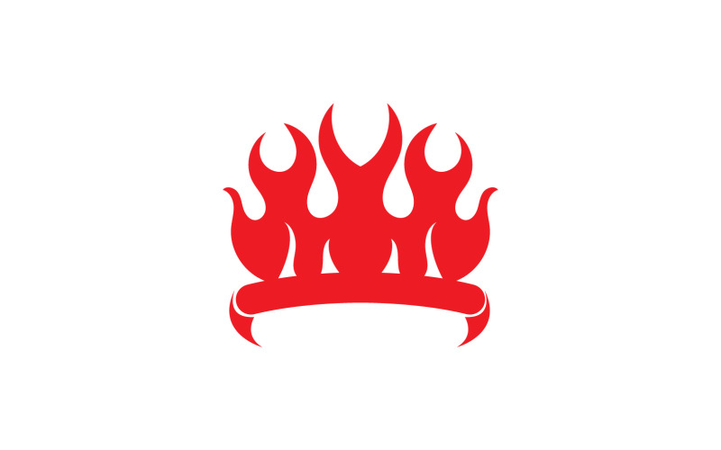 Fire Burn flame hot logo vector element design v3 Logo Template