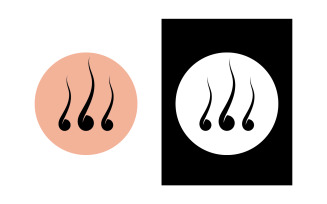 Hair health treatment logo and symbol design vector v10