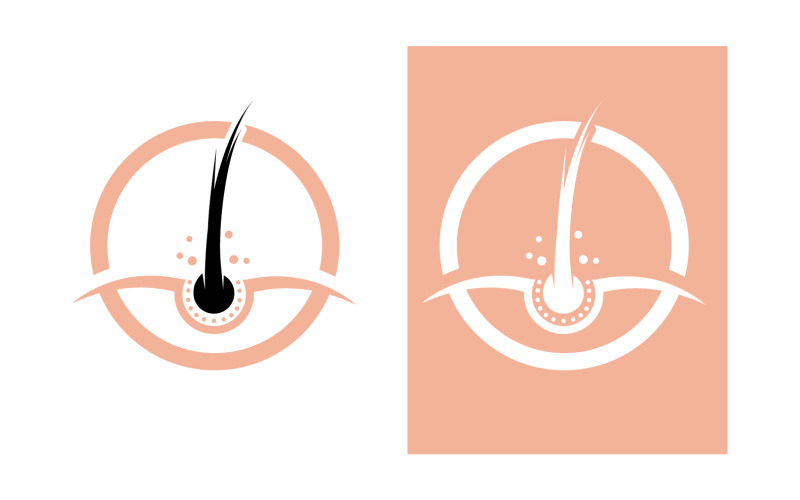 Hair health treatment logo and symbol design vector v11 Logo Template
