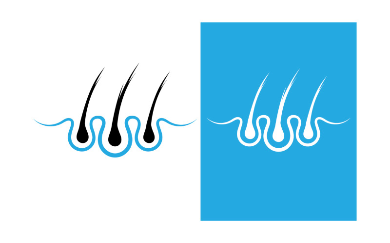 Hair health treatment logo and symbol design vector v14 Logo Template