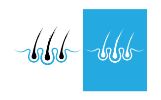 Hair health treatment logo and symbol design vector v14