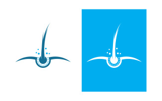 Hair health treatment logo and symbol design vector v3