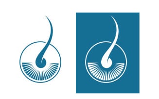 Hair health treatment logo and symbol design vector v4