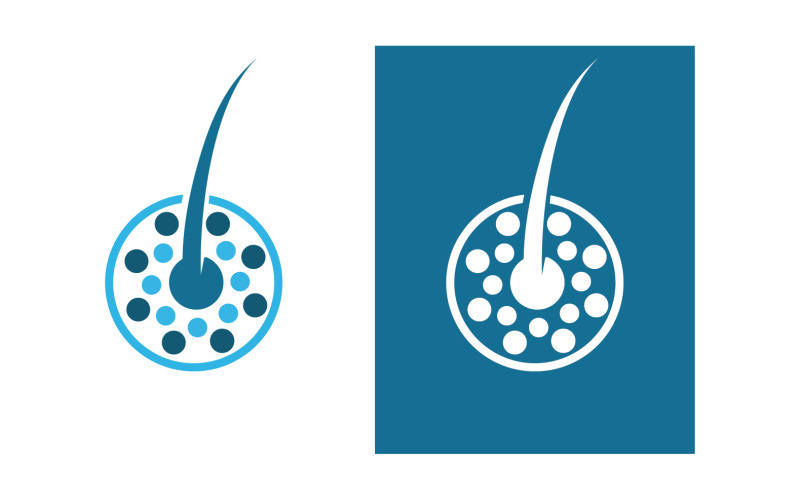 Hair health treatment logo and symbol design vector v5 Logo Template