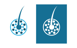 Hair health treatment logo and symbol design vector v5