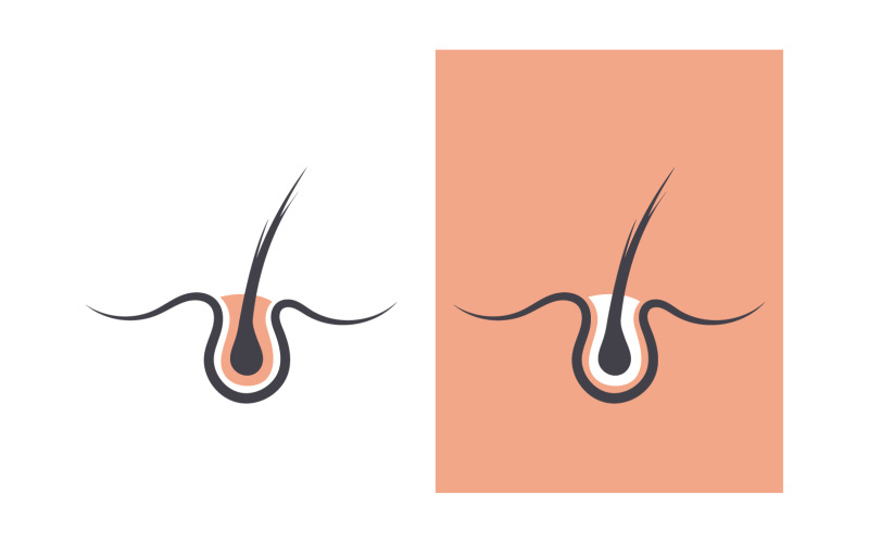 Hair health treatment logo and symbol design vector v6 Logo Template