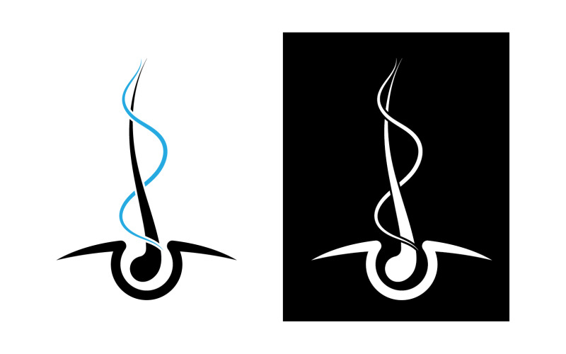Hair health treatment logo and symbol design vector v7 Logo Template