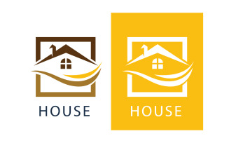 Home house property rental and sell logo vector v13