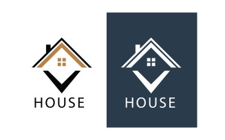 Home house property rental and sell logo vector v2