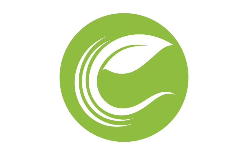 Eco leaf green tree tea leaf and nature leaf logo v31 Logo Template