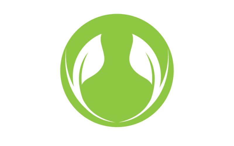 Eco leaf green tree tea leaf and nature leaf logo v36 Logo Template