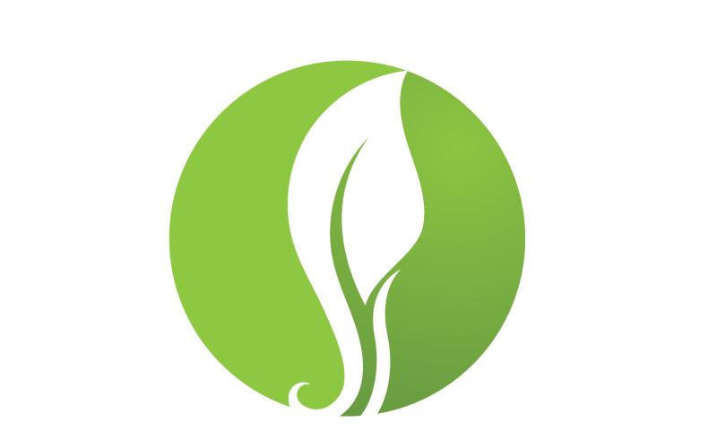 Eco leaf green tree tea leaf and nature leaf logo v38 Logo Template