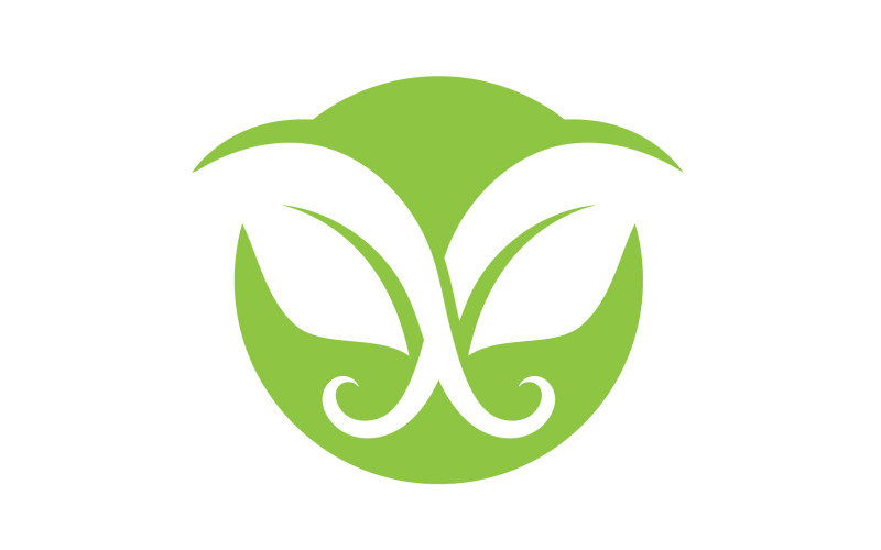 Eco leaf green tree tea leaf and nature leaf logo v44 Logo Template